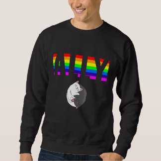 Sweatshirt Fierté alliée arc-en-ciel d'égalité LGBTQ lesbienn