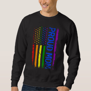 Sweatshirt Fierté Arc-en-ciel nous drapeau Mois Fierté Lgbt L