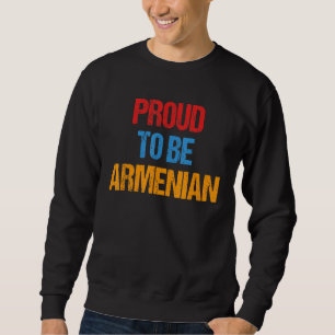 Sweatshirt Fierté arménienne Arménie Drapeau couleur Histo