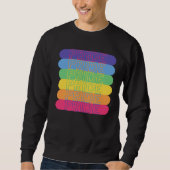 Sweatshirt Fierté dans les couleurs arc-en-ciel (Devant)