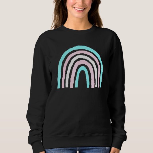 Sweatshirt Fierté de drapeau de Boho Rainbow Trans Lbgtqia (Devant)