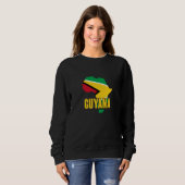 Sweatshirt Fierté et patrimoine africains guyaniens 2 (Devant entier)