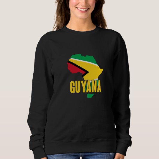Sweatshirt Fierté et patrimoine africains guyaniens 2 (Devant)
