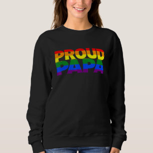 Sweatshirt Fierté gay masculine Lgbtqia+ Papa fier Lgbt Paren