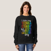 Sweatshirt Fierté Lgbt Ally Amis Droite Partez Dans Tous Les  (Devant entier)