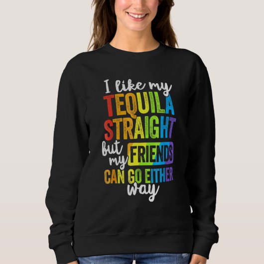 Sweatshirt Fierté Lgbt Ally Amis Droite Partez Dans Tous Les  (Devant)