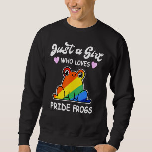 Sweatshirt Fierté LGBT Gay Grenouille Arc-en-ciel LGBTQ