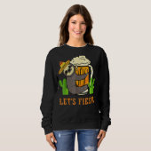 Sweatshirt Fiesta Sloth Bière Boire Cinco De Mayo Mex (Devant entier)