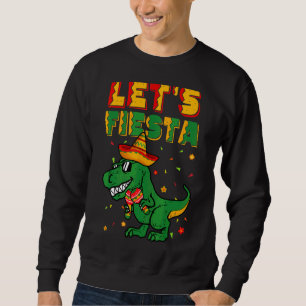 Sweatshirt Fiesta Trex Dino Cinco De Mayo Garçon Toddl