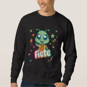 Sweatshirt FIETE - Nom du garçon mignon avec un Alien mignon