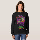 Sweatshirt Fifth Grade Crew School Kid & Teacher Mardi Gras D (Devant entier)