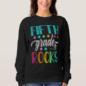 Sweatshirt Fifth Grade Rocks  Team 5th Grade Teacher Kids Boy (Devant)
