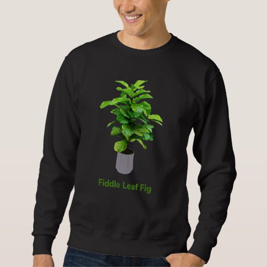 Sweatshirt Fig Fig Plante Ficus Lyrata Flowe Botanique (Devant)