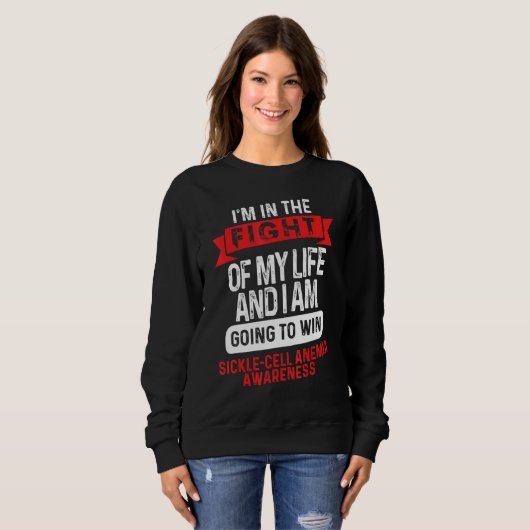 Sweatshirt Fight to Win Sickle Cell Anemia Awareness Supporte (Devant entier)