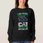 Sweatshirt Figure Skating Cat  Ice Skating (Devant)