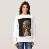 Sweatshirt Fille avec une parodie perle (Devant entier)