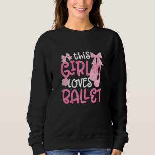 Sweatshirt Fille Ballerine Barre de Ballet Danseuse de Ballet