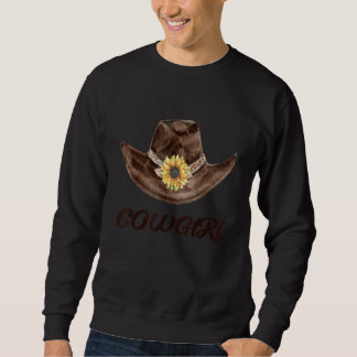 Sweatshirt Fille Casquette Sun Flower Rancher Flammes Farme F