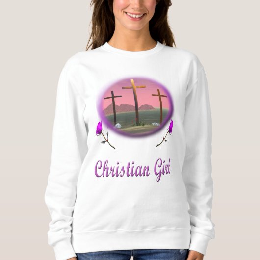 Sweatshirt Fille chrétienne (Devant)