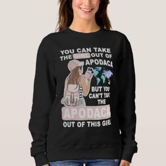 Sweatshirt Fille cool de la ville d'Apodaca Fière fille d'Ap