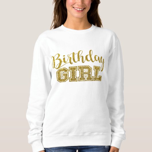 Sweatshirt Fille d'anniversaire (Devant)
