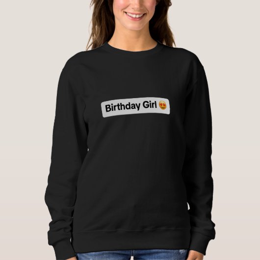 Sweatshirt Fille d'anniversaire 1 (Devant)