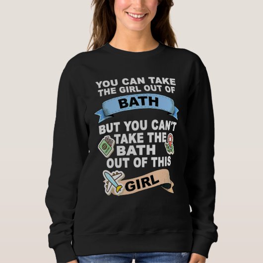 Sweatshirt Fille de Bath Relocation De Bath (Devant)
