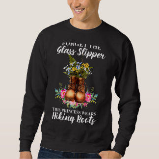 Sweatshirt Fille de camping de randonnée rétro Cette princess