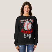 Sweatshirt Fille De L'Anniversaire Boy Baseball Thème Anniver (Devant entier)