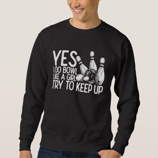Sweatshirt Fille de quilles Princesse Bowling Fille de quille (Devant)