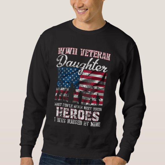 Sweatshirt Fille de vétéran de la Seconde Guerre mondiale que (Devant)