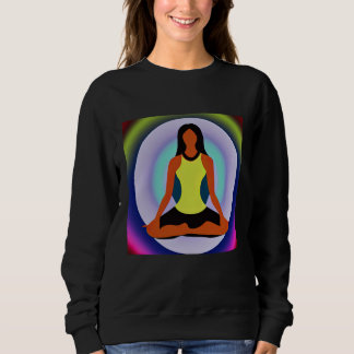 Sweatshirt Fille de yoga Fille Salutation du soleil Méditatio