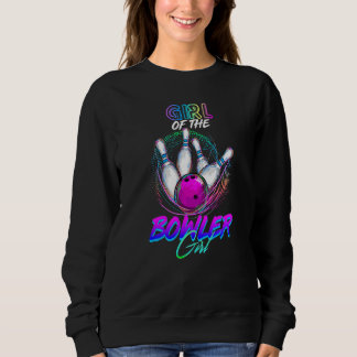 Sweatshirt Fille Du Bowler Girl Correspondant Family Bowling 