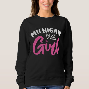 Sweatshirt Fille du Michigan Ville État Américain Ville Pays