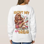 Sweatshirt Fille en pain d'épices glamour Noël rose (Dos)