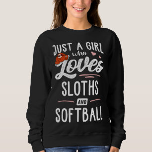 Sweatshirt Fille Et Aime Partir Un Qui Softball Machines À So