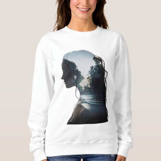 Sweatshirt Fille et nature (Devant)