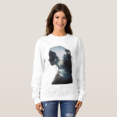 Sweatshirt Fille et nature (Devant entier)