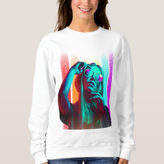 Sweatshirt Fille Glamour (Devant)
