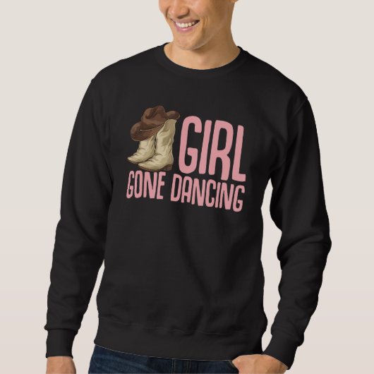 Sweatshirt Fille Gone Dancing Line Dancer Femmes Bottes Ligne (Devant)