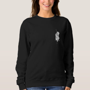 Sweatshirt Fille gothique alternative croix inversée emo sorc