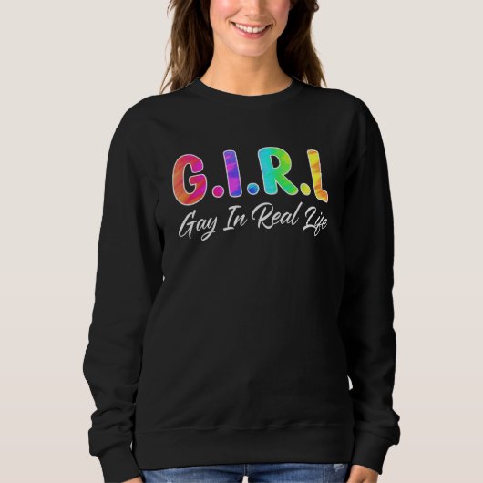 Sweatshirt Fille Hommes - Gay En Conception Réelle Pour Lgbtq (Devant)