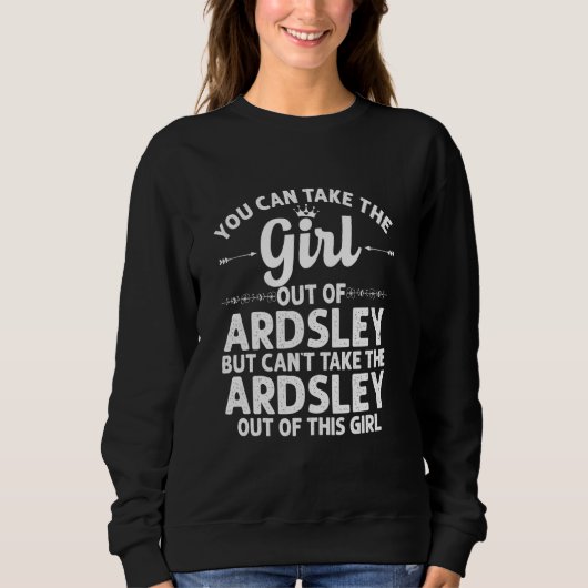 Sweatshirt Fille Hors D'Ardsley Ny New York Drôle Racines Dom (Devant)