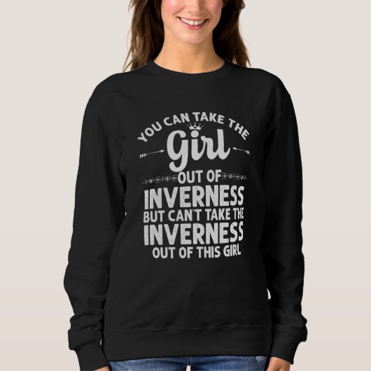 Sweatshirt Fille Hors D'Inverness Fl Florida Funny Home Roots (Devant)