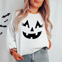 Fille Jack-o'-lantern Citrouille Face Halloween As