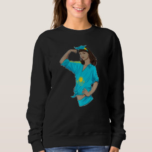 Sweatshirt Fille kazakhe incassable I Patrimoine kazakh I Kaz