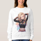 sweatshirt fille mignonne (Devant)