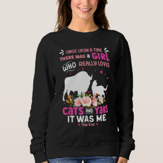 Sweatshirt Fille Qui Aimait Vraiment Chats Et Yaks
