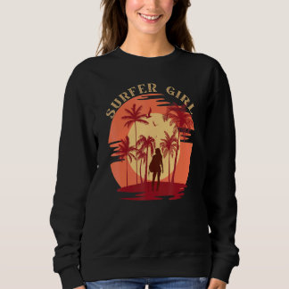 Sweatshirt Fille Surfeur Vintage Surfeur Pour Hommes Femmes