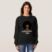 Sweatshirt Fille zimbabwéenne Zimbabwe (Devant entier)